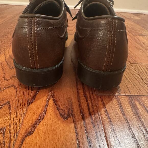 Vintage Arnold Palmer Men's 8 M Eaton Golf Shoe Brown with Kiltie w/ Spikes USA - Picture 11 of 16